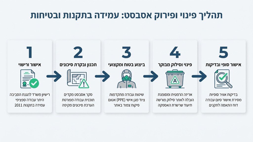 אישור חוקי ותקנות עבור פינוי חומרים מסוכנים