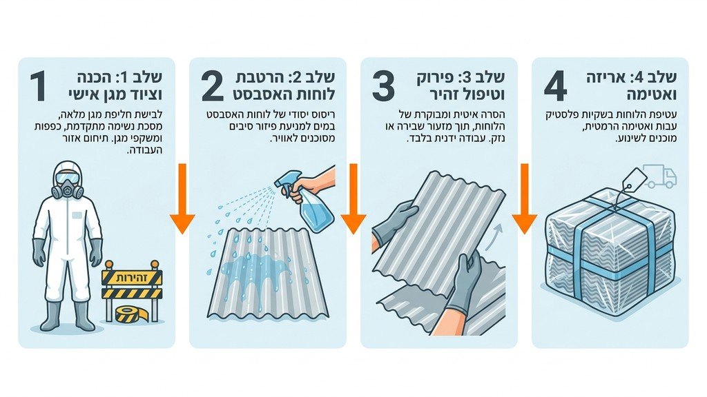 נוצר על ידי מודל בינה מלאכותית Gemini Pro צוות מקצועי מבצע עבודת פירוק בטוחה במבנה תעשייה