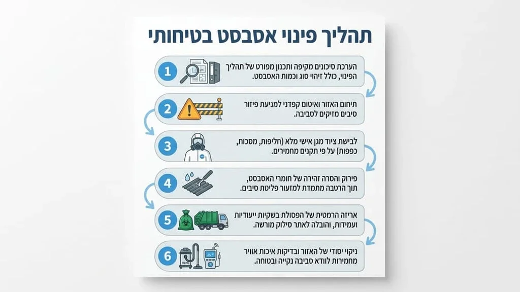 צוות מקצועי מבצע פינוי אסבסט מבתים פרטיים